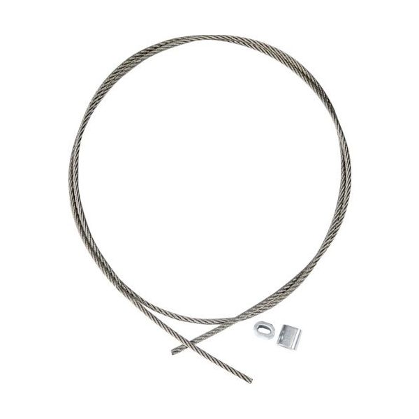 TRUSCO ステンレスワイヤカットロープ+スリーブ付 2.5パイφ×4000mm(アルミスリーブ2個付 ) SRCWS2.5X4M 1本（直送品）