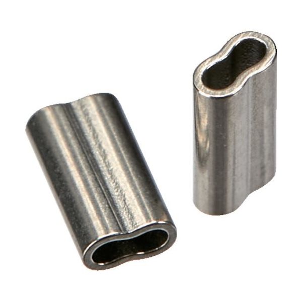 トラスコ中山 TRUSCO ワイヤロープ用ステンレススリーブ(2個入)1.2~1.5パイ用 SRB15S 1袋(2個) 364-6430（直送品）