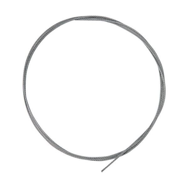 トラスコ中山 TRUSCO ステンレスワイヤカットロープ 1.0φ×4000mm 両端加工なし SCW100X4M 1本 364-5300（直送品）