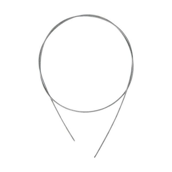 トラスコ中山 TRUSCO ステンレスワイヤカットロープ 2.0φ×1000mm 両端加工なし SCW200X1M 1本 364-5719（直送品）