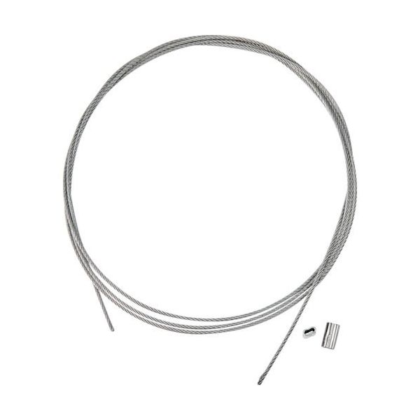 TRUSCO ステンレスワイヤカットロープ+スリーブ付 0.81パイφ×4000mm(ステンレススリーブ2個付 ) SRCWS0.81X4M（直送品）