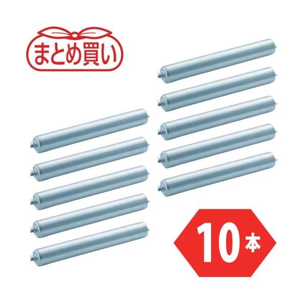TRUSCO まとめ買い 取替用単品 スチールローラー φ60.5×2.3t W500 S付10本セット VL605W50-10P（直送品）