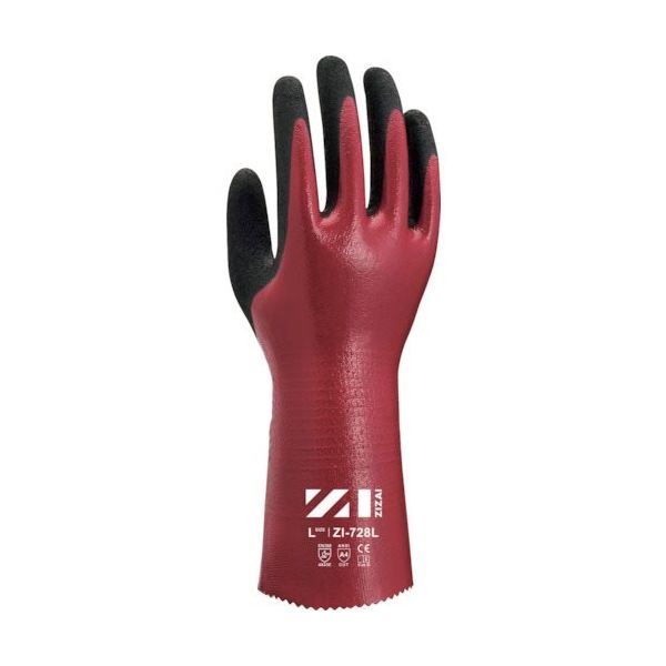 ウィード Weed 耐切創手袋 ZIZAI ZI―728L ニトリルフルコート LLサイズ(10双入) ZI728LXL 1袋(10双)（直送品）