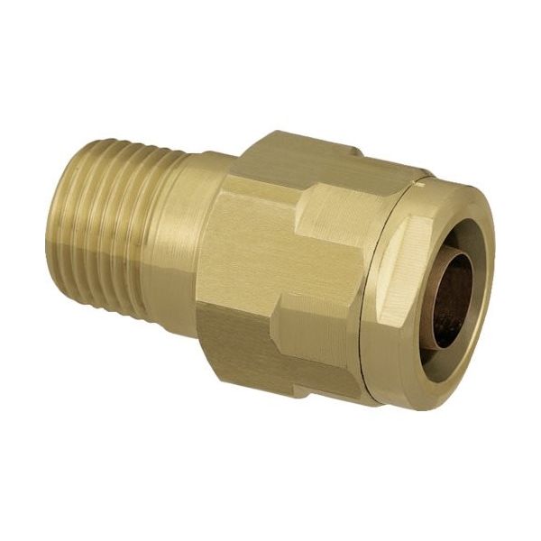 オンダ製作所 ダブルロックジョイント WJ1型 テーパおねじ(黄銅) R3/4×13A WJ1-2013-S 1個 515-8534（直送品）