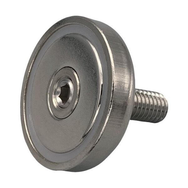 東京パーツセンター ラクテム マグネット(ネオジキャップ磁石) 丸型おねじ 滑り止めゴム付 φ12ー15 NMYM12-15 1個（直送品）