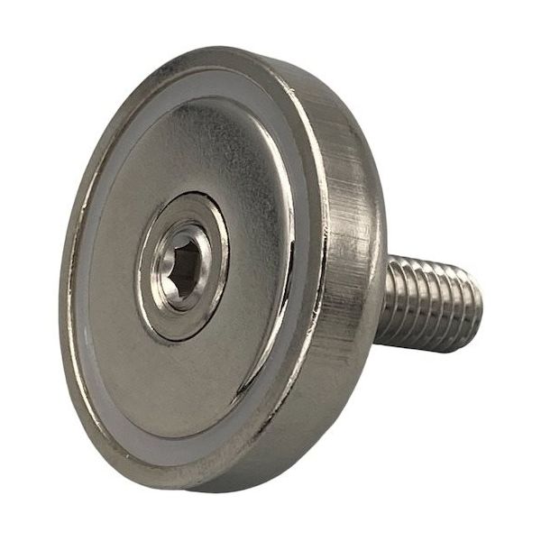 東京パーツセンター ラクテム マグネット(ネオジキャップ磁石) 丸型おねじ 滑り止めゴム付 φ20ー30 NMYM20-30 1個（直送品）