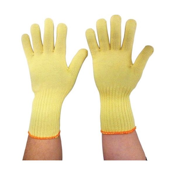 吉野 アラミドパワー手袋(帝人アラミド社製トワロン100%)ロング YS-T1L 1セット(24双) 128-3990（直送品）