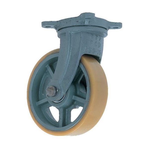 ヨドノ 鋳物重荷重用ウレタン車輪自在車付き UHB―g250X100 1個 133-6022（直送品）