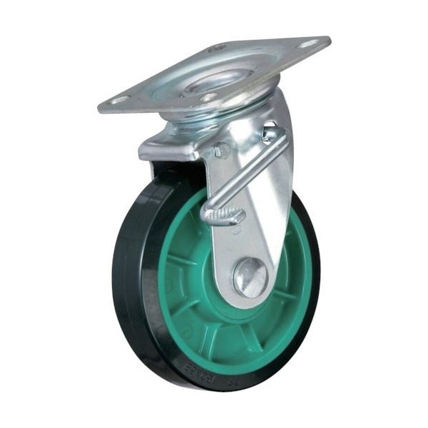 イノアックコーポレーション イノアック 中荷重用キャスター(ログランTP車輪)S付・旋回金具付 φ150 TP-150WJS 1個（直送品）