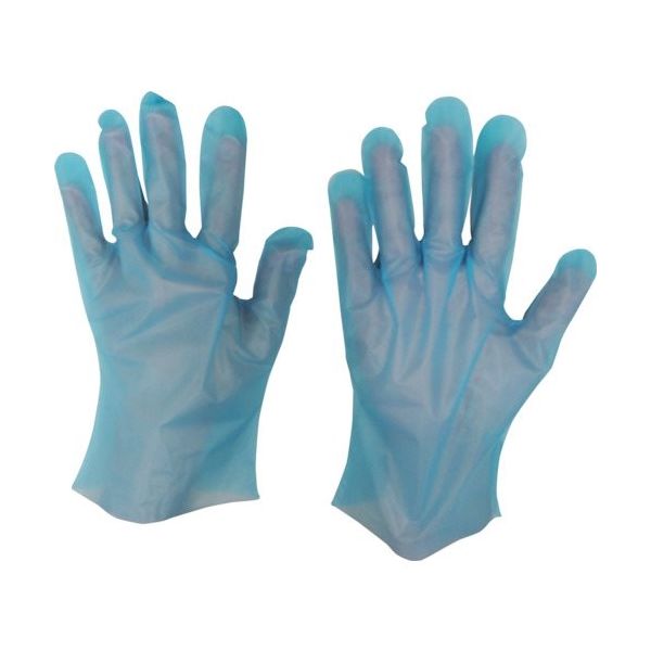 宇都宮製作 シンガー ポリスリム手袋 箱入ブルー(100枚入) M LPE0183SEBBM 1箱(100枚) 493-7278（直送品）