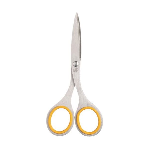 林刃物 ALLEX 事務用はさみ(小) Sー135 イエロー 11101Y 1丁 538-3482（直送品）