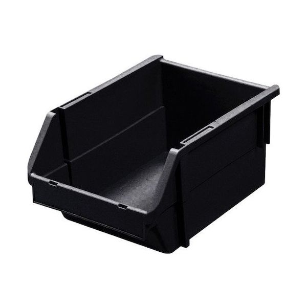 三菱ケミカル ヒシ 導電T型コンテナ(ネスティングタイプ) W192×D285×H140 黒 T-5-E-BK 1個 436-4222（直送品）