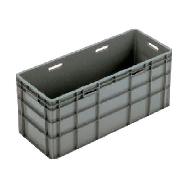 三菱ケミカル ヒシ TP型コンテナ W838×D335×H381 グレー TP-384L GY 1個 136-4768（直送品）