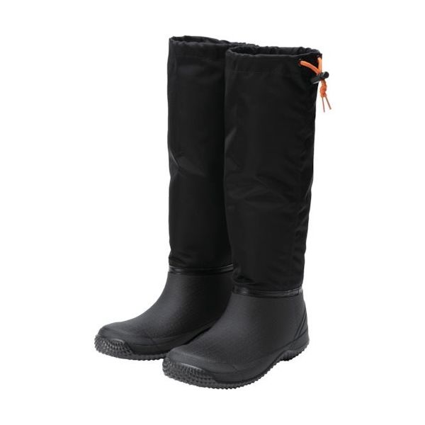 丸五 MARUGO 軽量長靴 マンダム#60 ブラック 24.0cm MNDM60-BK-240 1足 473-0555（直送品）