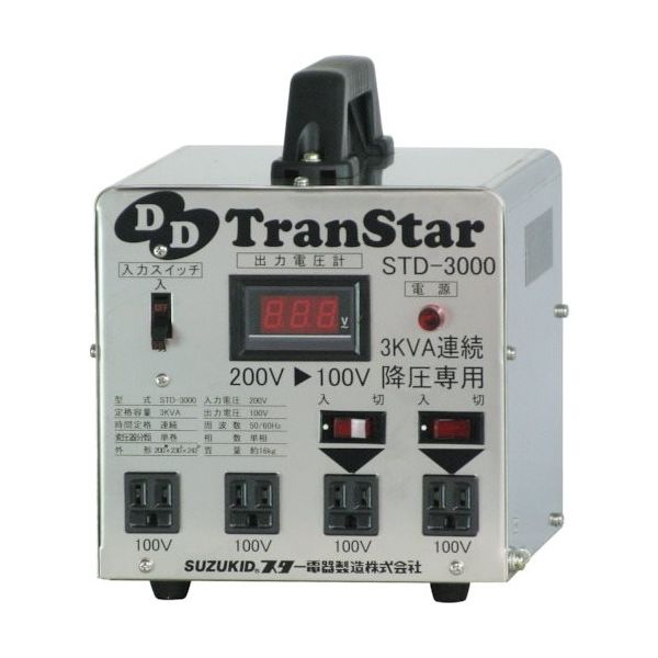 スター電器製造 SUZUKID DDトランスター STD-3000 1台 426-6205（直送品）