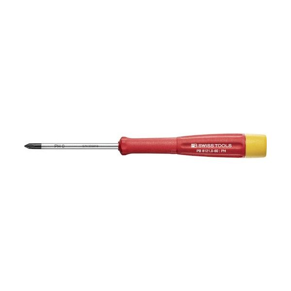 PB SWISS TOOLS PBスイスツールズ スイスグリップ精密プラスドライバー 8121.0-60 1本 543-3351（直送品）