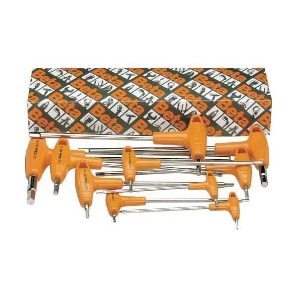 Beta ベータ T形ハンドルヘキサゴンレンチ インチサイズ 96T/AS8 8本セット 000960682 1セット(8本)（直送品）