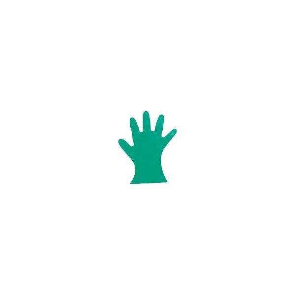東京硝子器械 TGK カラーマイジャスト手袋 緑 ML 200枚入 622-23-75-45 1箱（200枚） 184-0667（直送品）