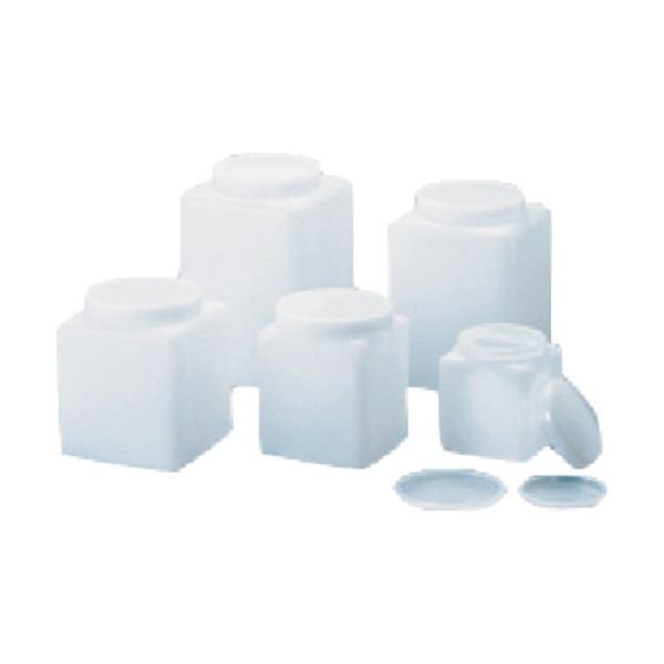 東京硝子器械 TGK ハイルーテ角瓶 No.4000 4L 715-22-03-04 1本 184-8863（直送品）