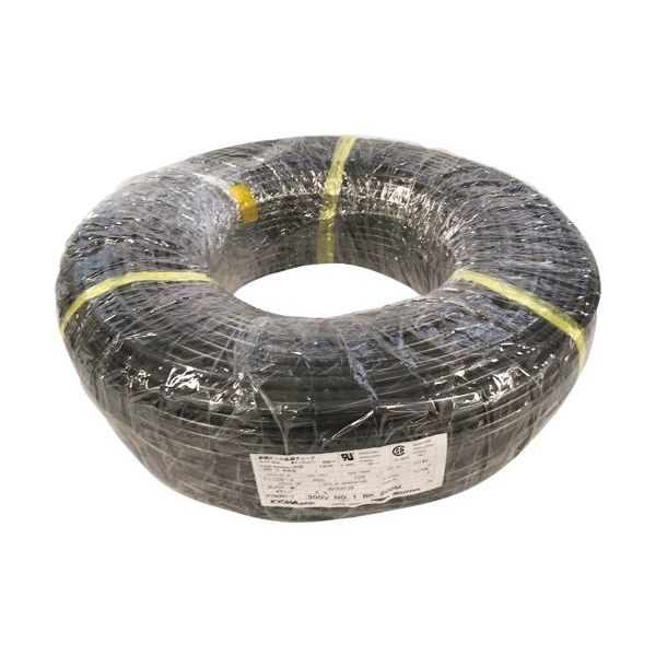 共和 ミリオン 耐熱ビニル絶縁チューブ(UL・CSA) Tー105 (600V 105°C) 黒 200m PYM603-7 1巻（直送品）