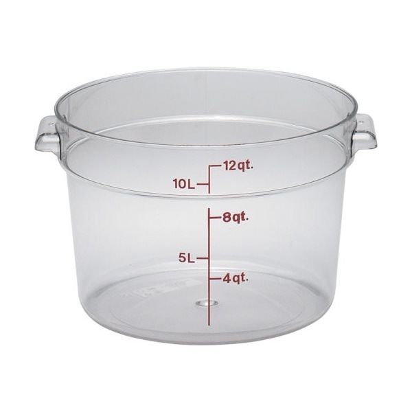 CAMBRO 丸型コンテナー/クリアー RFSCW12 1個 253-2745（直送品）