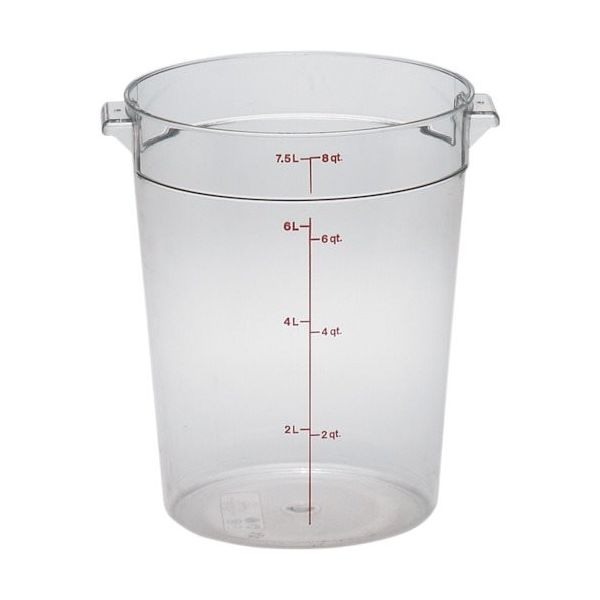 CAMBRO 丸型コンテナー/クリアー RFSCW8 1個 253-4292（直送品）