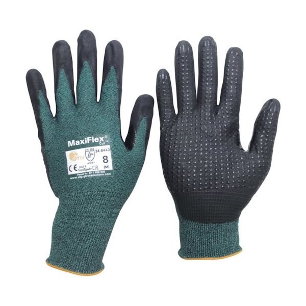 ATG エーティージー 耐切創手袋 マキシフレックス・カット 34ー8443 Mサイズ 34-8443-M 1双 545-3877（直送品）