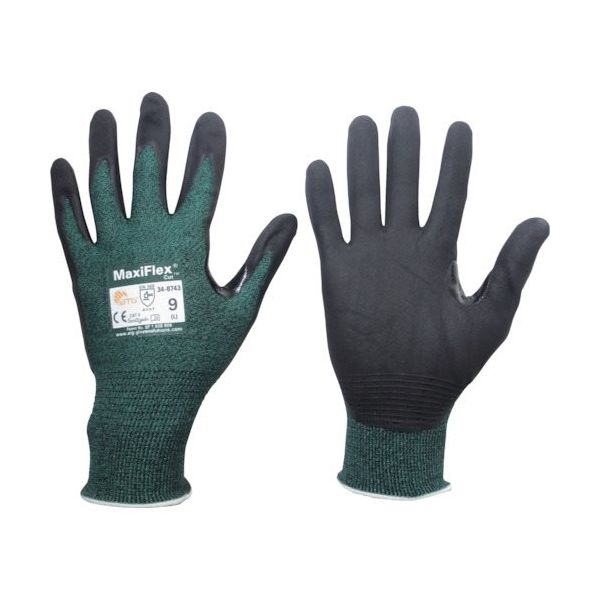 ATG エーティージー 耐切創手袋 マキシフレックス・カット 34ー8743 Lサイズ 34-8743-L 1双 545-3869（直送品）