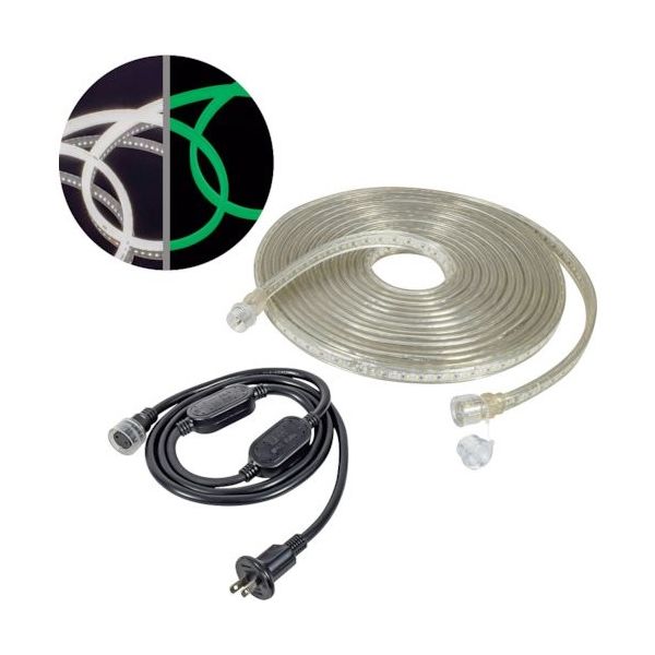 日動工業 NICHIDO LEDコネクトライン 両面発光 10m 白 蓄光タイプ LECN-R10LA-LW 1本 538-7578（直送品）