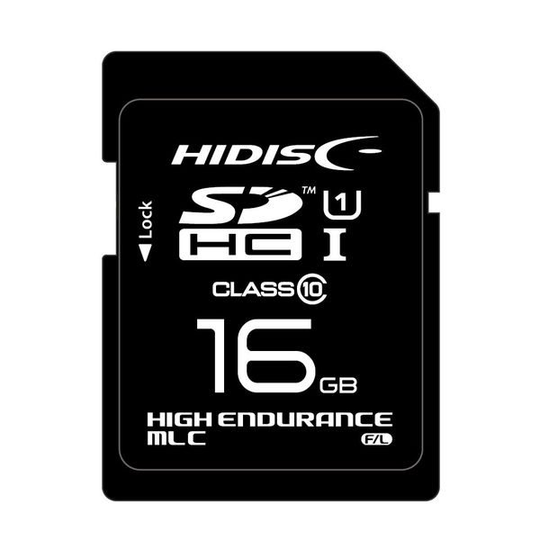 HIDISC 産業用SDカード Hynix， Samsung製MLCチップ採用 高耐久 SDHCカード 16GB HDSDHC16GMLLJP3 1個（直送品）