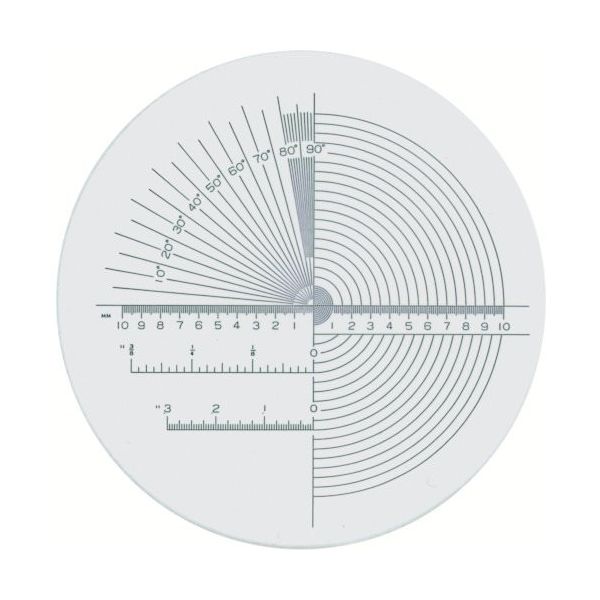 京葉光器 リーフ ガラススケール Sー206 1個 848-1834（直送品）