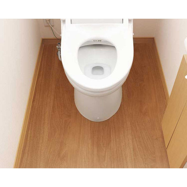 明和グラビア 防水トイレ模様替えシート トイレ全面用 木目ブラウン
