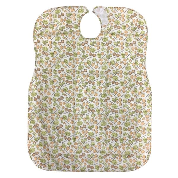 ニシキ 大人用食事用エプロン やさい柄クリーム P9693 1枚（直送品）