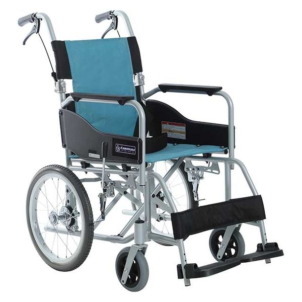 高い素材】 KAWAMURA 最大体重100Kg 折りたたみ式車椅子 車椅子 ...