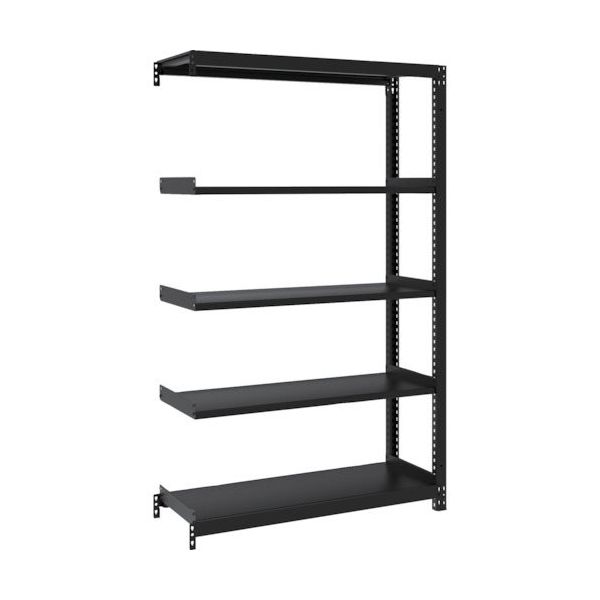 TRUSCO スチールラック M1型ボルトレス軽量棚900X320XH1500 5段 連結 サテンブラック M1-5335B-SB 1台（直送品）