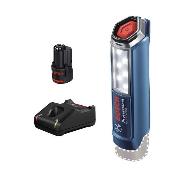 ボッシュ 10.8VコードレスライトLED+バッテリー充電器セット GLI10.8V-300SET 1セット 521-2495（直送品）