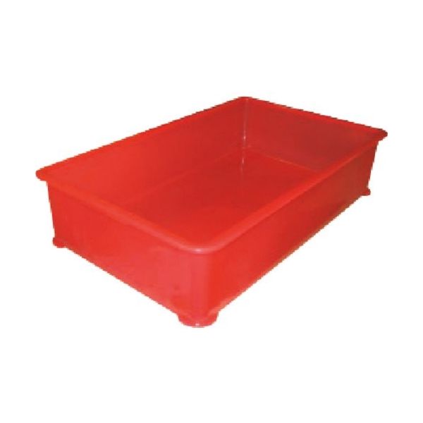 東京硝子器械 TGK 半透明カラー番重 大型B型 レッド 094-56-92-64 1個 190-9727（直送品）