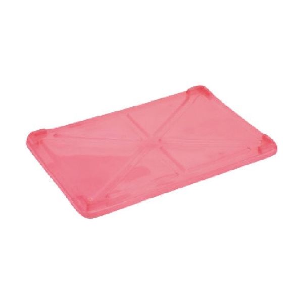 東京硝子器械 TGK 半透明カラー番重フタ 大型用 レッド 094-56-92-68 1枚 190-9810（直送品）