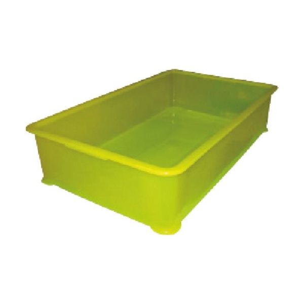 東京硝子器械 TGK 半透明カラー番重 大型B型 イエロー 094-56-92-74 1個 191-2946（直送品）