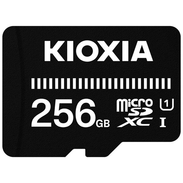 キオクシア microSDXCメモリカード UHS-I 256GB ベーシックモデル 11-1084 1個（直送品）
