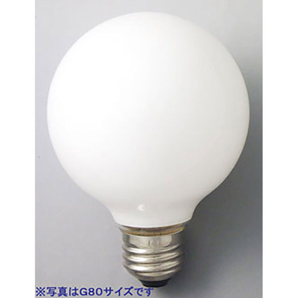 アサヒ 白熱球 ボール形 G80 E26 ホワイト 60W 110mm 16-4038 1個（直送品）
