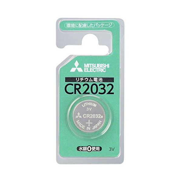 三菱 リチウムコイン電池 CR2032D／1 17-1088 1個（直送品）