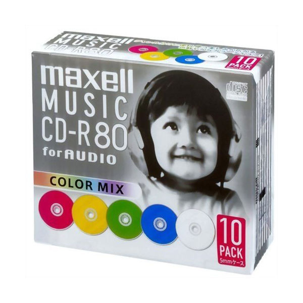 maxell 音楽用CD-R 80分 10P 13-3042 1個（直送品）