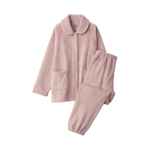 【レディース】無印良品 静電気が起きにくい 着る毛布 パジャマ 婦人 S ピンク 良品計画