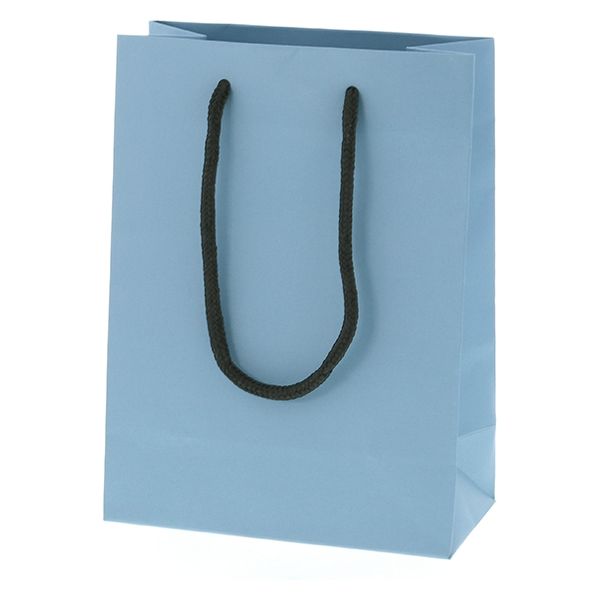 ＨＥＩＫＯ 手提げ紙袋　ブライトバッグ Ｔー３ アースブルー（マットタイプ） 006143145 1セット(10枚入×5袋 合計50枚)（直送品）