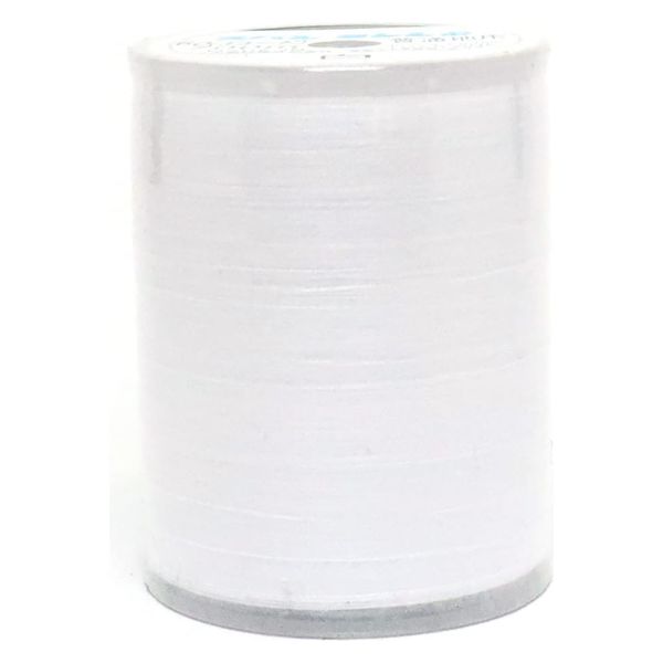 日本紐釦貿易 日本紐釦 家庭用スパンミシン糸 60番 700m巻 白 DKS24-401 1セット(10個)