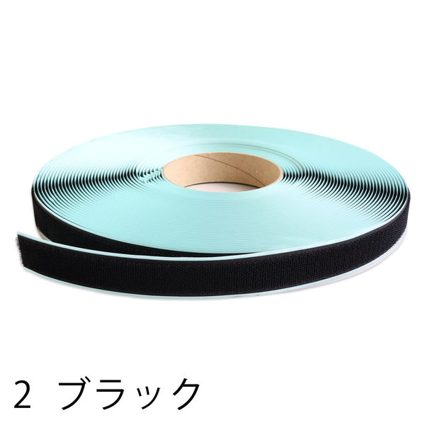 VELCRO ベルクロ 面ファスナー 接着タイプ B[メス] 巾25mmx25m巻 黒 F11-BERP25-25B-2（直送品）