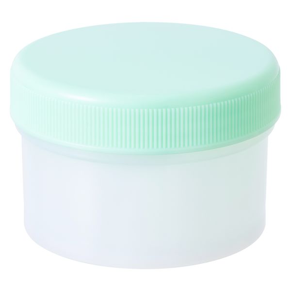 軟膏容器 軟膏壺（つぼ ツボ） 丸底 増量タイプ60mL（50g処方時使用サイズ） グリーン（緑） 1袋（20個入） オリジナル