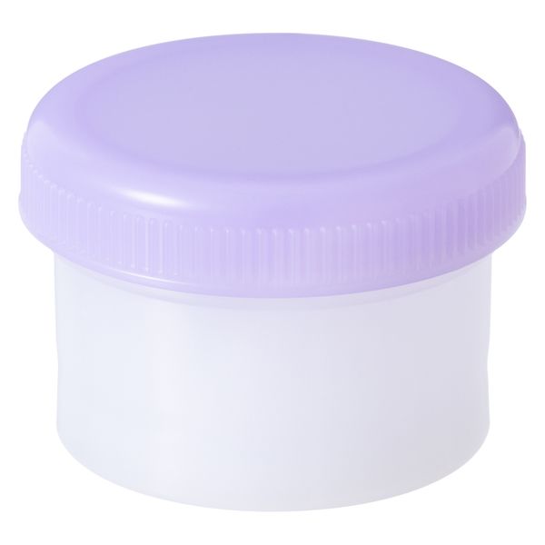軟膏容器 軟膏壺（つぼ ツボ） 丸底 増量タイプ6mL（5g処方時使用サイズ） パープル（紫） 1袋（25個入） オリジナル