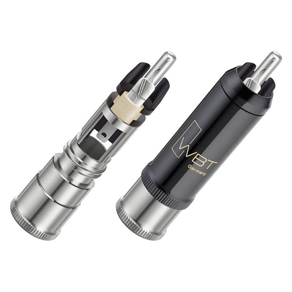 WBT 純銀コア/WBTアナログ伝送用RCAコネクター（4個） WBT-0152